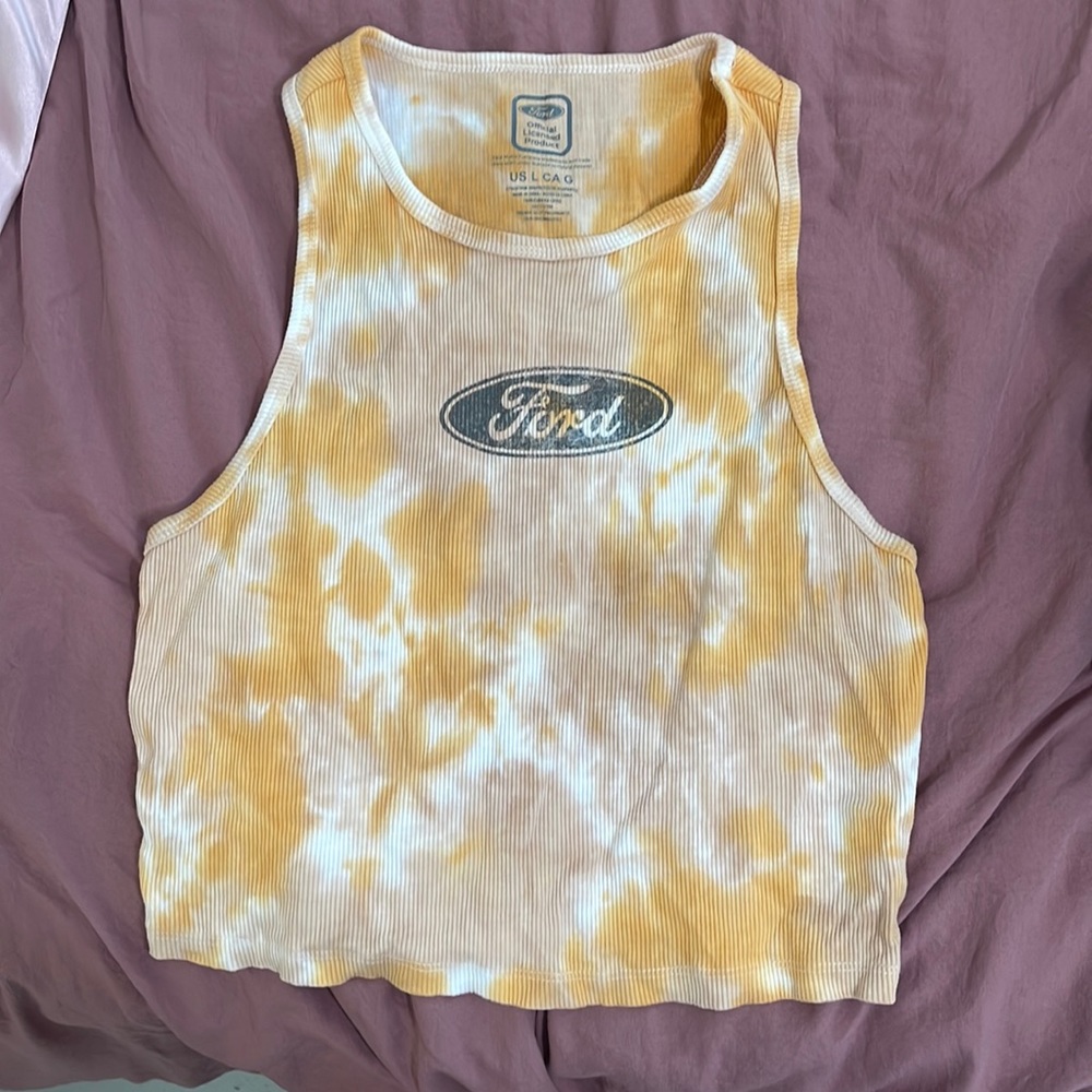 Ford tie dye tank top
